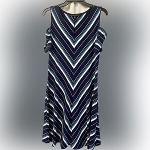 White House Black Market Cold Shoulder Dress – Size M